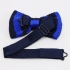Купить вязаную галстук-бабочку темно-синяя thumb