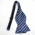 Купить синий галстук бабочку самовяз в полоску thumb