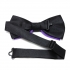 Купить классическую галстук бабочку фиолетово-черную thumb