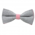 Серо-розовая галстук-бабочка thumb