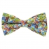 Купить цветочную стильную галстук-бабочку с цветными вставками thumb