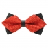 Купить модную галстук-бабочку красного цвета из плотной хлопковой ткани thumb