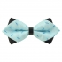 Купить модную галстук-бабочку гоулбого цвета из плотной хлопковой ткани thumb
