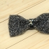 Недорогая модная галстук-бабочка из плотной хлопковой ткани с узором в виде страз thumb