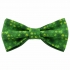 Купить зеленый галстук-бабочку с клевером thumb