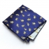 Синий карманный платок с огуречной вышивкой thumb