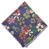 Нагрудный платок синего цвета с цветочным принтом thumb