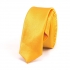 Недорогой желтый узкий галстук thumb