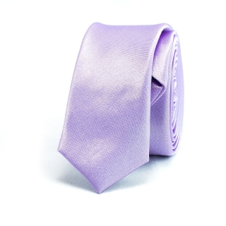 Светло-фиолетовый узкий галстук