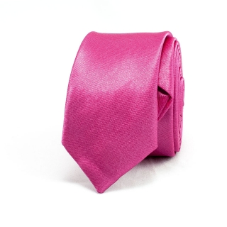Узкий розовый галстук