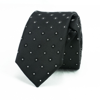 Купить модный черный галстук