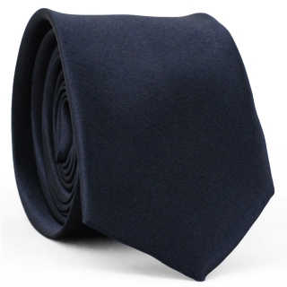 Узкий галстук #162 (темно-синий)