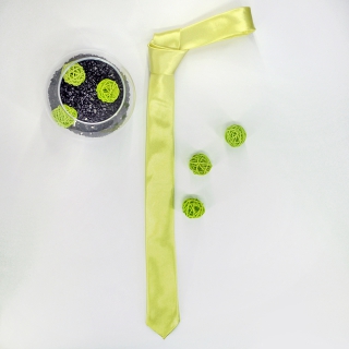 Узкий галстук #165 (лимонный)
