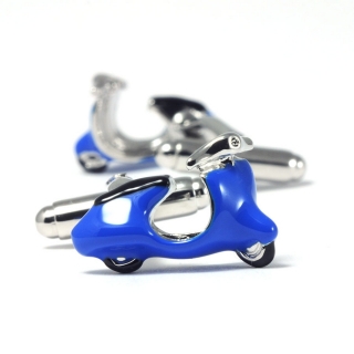 Купить мужские запонки синий скутер